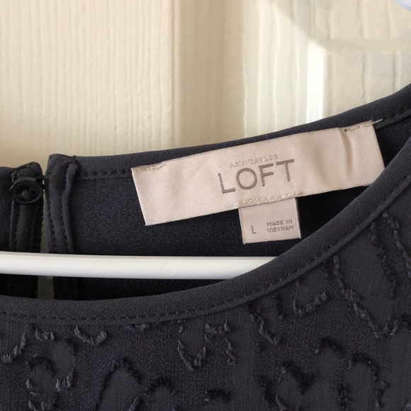 Loft gray leopard top - Picture 3 of 6